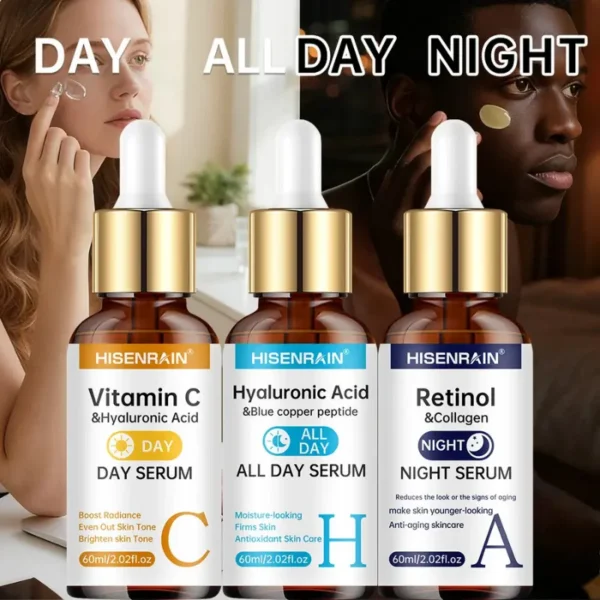 21-Day Skincare Reset Protocol – Anti-Aging Routine | 3-Bottle Kit